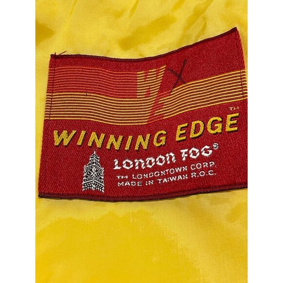 Vintage London Fog Winning Edge Jacket Womens 11 / 12  Yellow Windbreaker Taiwan - Picture 9 of 9